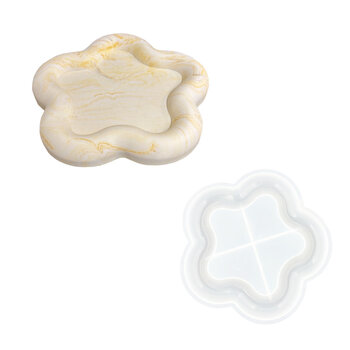 Jesmonite | Silicone mal - Bloemvormig Schaaltje