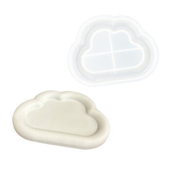 Jesmonite | Silicone mal - Wolkvormig schaaltje