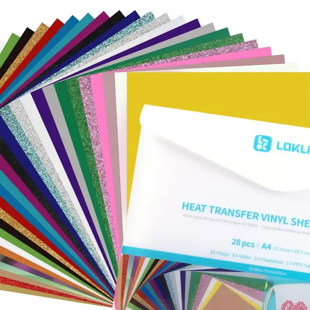 Loklik | LOKLiK Heat Transfer Vinyl Material Bundle (A4)