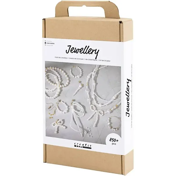 Creativ Company | Creatieve Box sieraden - Wit Parelmoer