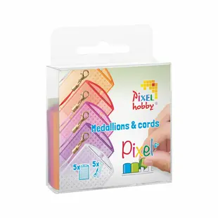 Set Medaillons en  Color Cords - Transparant Roze- Oranje