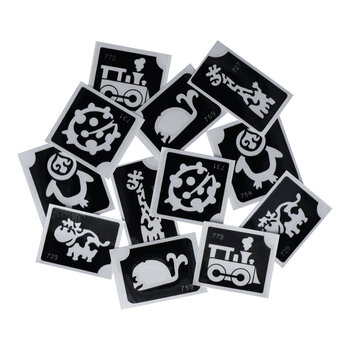 Superstar | Cute Glittertattoo Stencils (12 pcs)