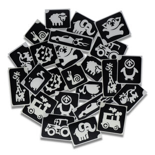 Cute XL Glittertattoo Stencils (24 pcs)