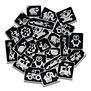 Cute XL Glittertattoo Stencils (24 pcs)