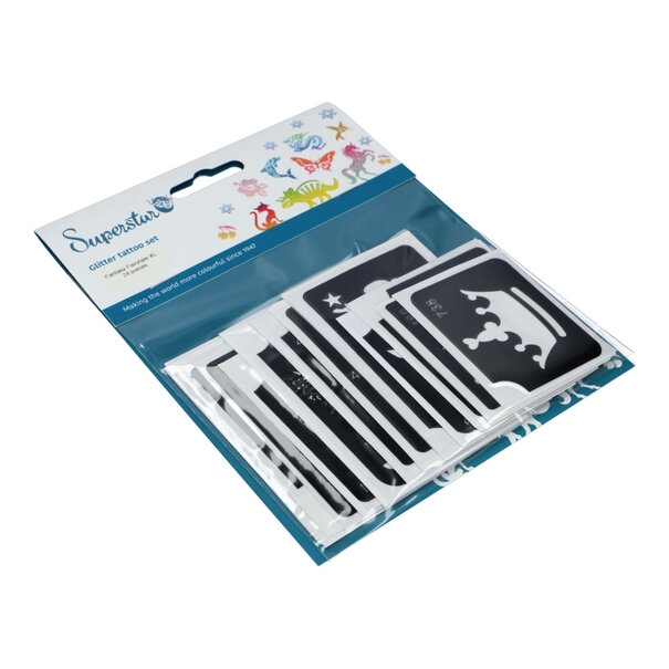 Superstar | Fantasy Fairytale XL Glittertattoo Stencils (24 pcs)