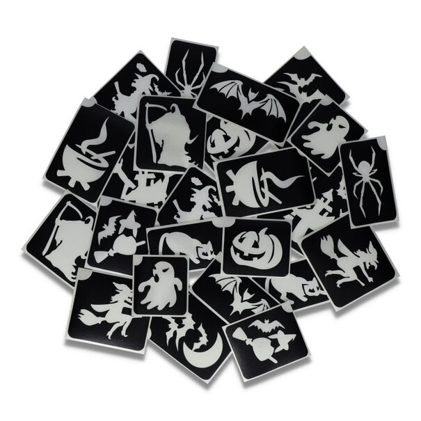 Superstar | Halloween XL Glittertattoo Stencils (24 pcs)