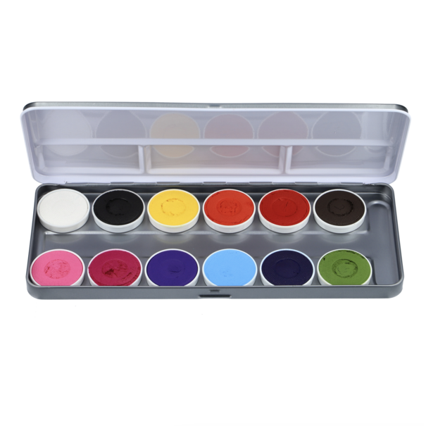 Superstar | Aqua Face- and Bodypaint palette 12 colours SPARKLING FACES by Svetlana Keller