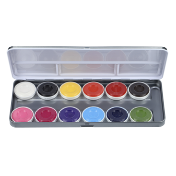 Superstar | Aqua Face- and Bodypaint palette 12 colours SPARKLING FACES by Svetlana Keller