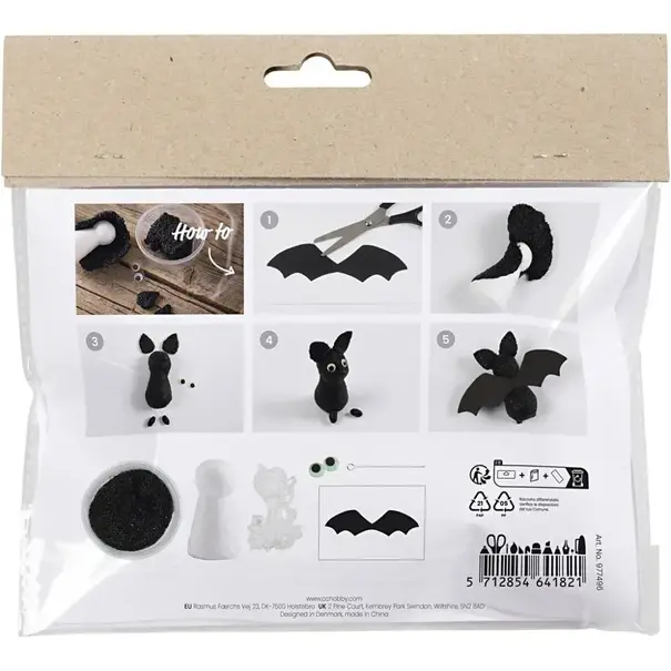 Creativ Company | Mini Hobbyset Boetseren - Vleermuis