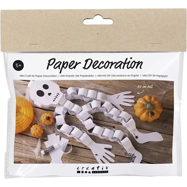 Mini Hobbyset Decoraties van Papier - Skelet