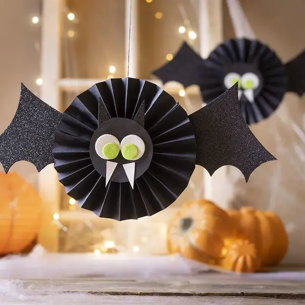 Creativ Company | Mini Hobbyset Decoraties van Papier - Vleermuizen