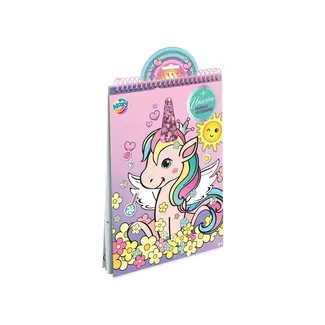 Moxy |  A4 Unicorn Colouring & Stickerbook