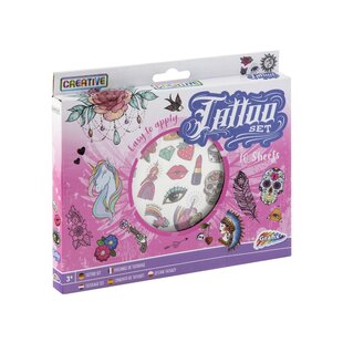 Tattoo Set 10 Sheets - Girls