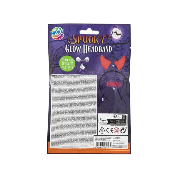 Moxy |  Halloween Glow Headband - Duivel