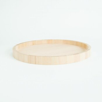 Houten dienblad rond