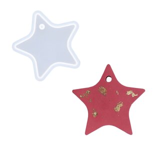 Siliconen mal - Ster met bevestigingsoog