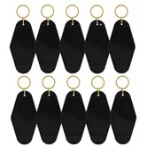 Motel Keychains Blanks - Black (10 pcs) TeckwrapCraft
