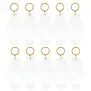 Motel Keychains Blanks - White (10 pcs) TeckwrapCraft