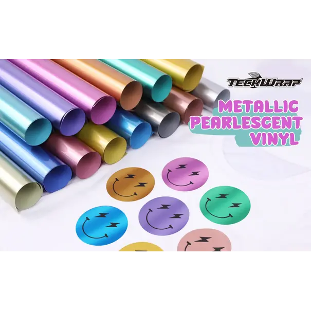 TeckwrapCraft | Metallic Pearlescent HTV Sheets Pack ( 14 PCS)