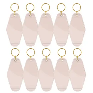 Motel Keychains Blanks - Nude  (10 pcs) TeckwrapCraft
