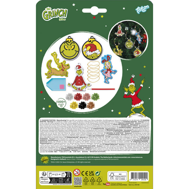 Totum |  The Grinch - Diamond Painting Hangers