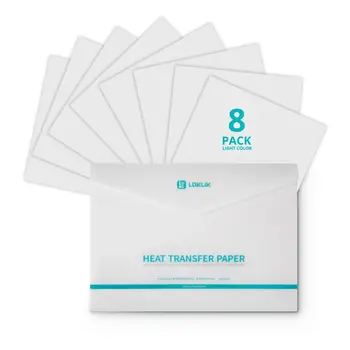 Loklik | LOKLiK Heat Transfer Paper Sheet - Dark - 8 Pack