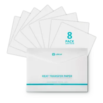 Loklik | LOKLiK Heat Transfer Paper Sheet - Light - 8 Pack