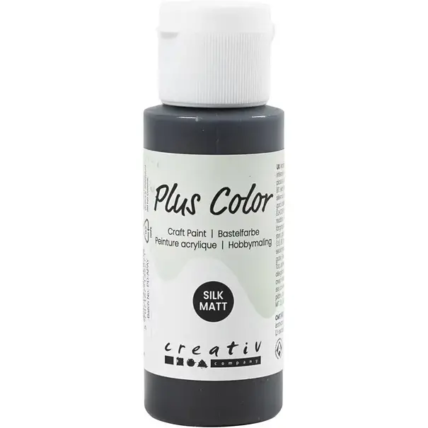 Plus Color acrylverf - Black / 60 ml
