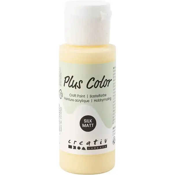Plus Color acrylverf - Light Yellow / 60 ml