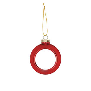 Sublimatie Kerstbal - Rood Plastic Ø80 mm