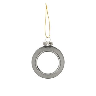 Sublimatie Kerstbal - Zilver Plastic Ø80 mm