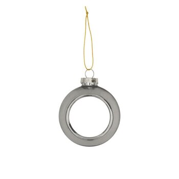 Sublimatie Kerstbal - Zilver Plastic Ø80 mm