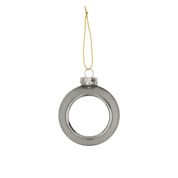 Sublimatie Kerstbal - Zilver Plastic Ø80 mm