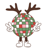 Textieltransfer DTF "Rudolph’s Disco Fever" - BIG