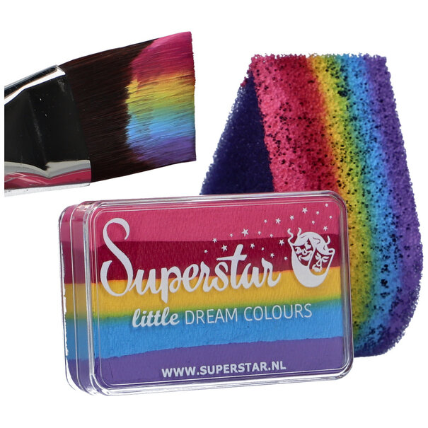 Superstar | Little Dream Colours Aqua Face- and Bodypaint - Little Rainbow 30gr