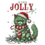 Textieltransfer DTF Set "Jolly Enough? Grinch Cat Christmas" - BIG