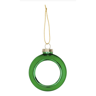 Sublimatie Kerstbal - Groen Plastic Ø80 mm