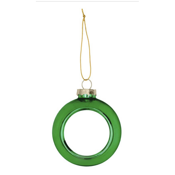 Sublimatie Kerstbal - Groen Plastic Ø80 mm