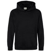 Kids AWDis Hoodie - Deep Black