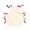 Westford Mill | Fairtrade Cotton Junior Craft Apron - Natural / Classic Red