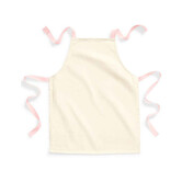 Fairtrade Cotton Junior Craft Apron - Natural / Pastel Pink