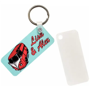 Subli Print - Alu Sleutelhanger Rechthoek Sparkle (10st)