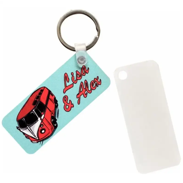 Subli-Print | Subli Print - Alu Sleutelhanger Rechthoek Sparkle (10st)