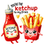 Textieltransfer DTF "You're the ketchup to my fries"