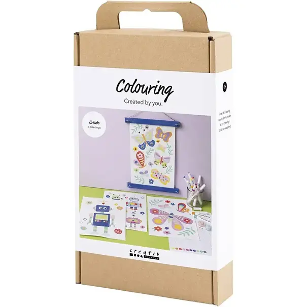 Creativ Company | Hobbyset Kleuren - Vlinder en Robot