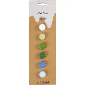 Creativ Company | Plus Color acrylverf - Blauw/Groen Harmonie