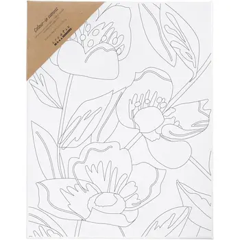 Creativ Company | Schildercanvas met print - Klaprozen