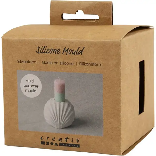 Creativ Company | Silicone mal - Schelpen Kandelaar