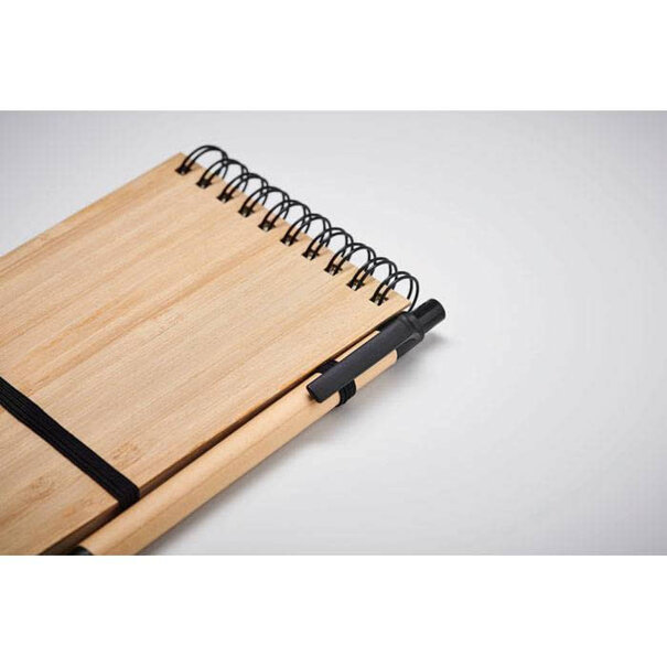 Notitieboekje klappertje Bamboo