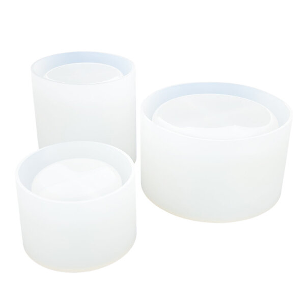 Jesmonite | Siliconen mal set - Bloempotten rond